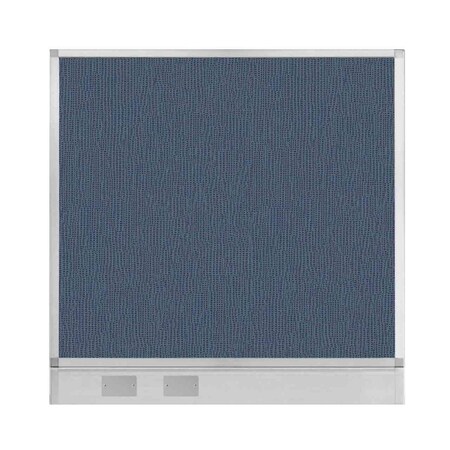 Versare Hush Panel Configurable Cubicle Partition 4' x 4' Ocean Fabric w/ Cable Channel 1855415